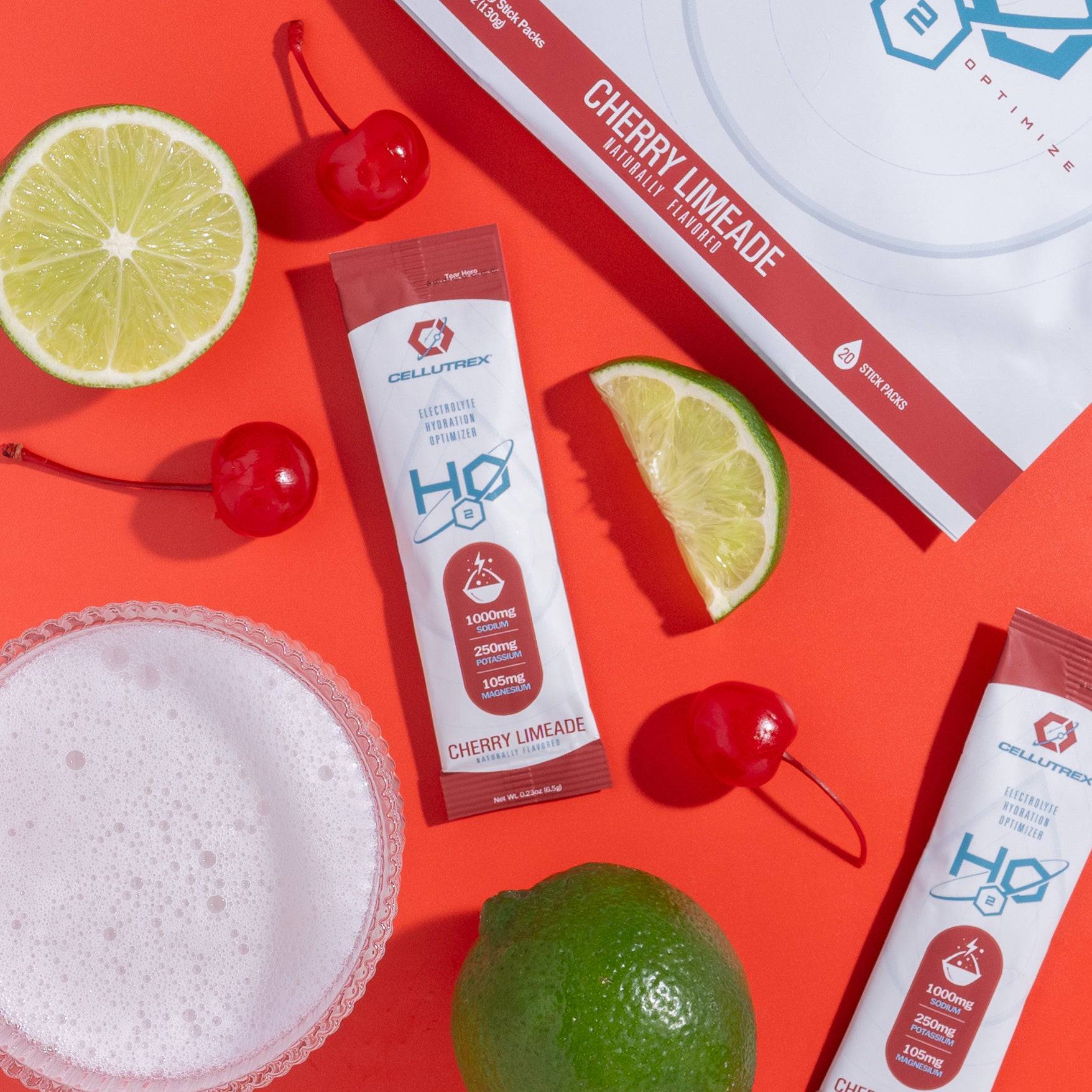 H2O ELECTROLYTES™ - Cherry Limeade | Zero Sugar Electrolyte Powder